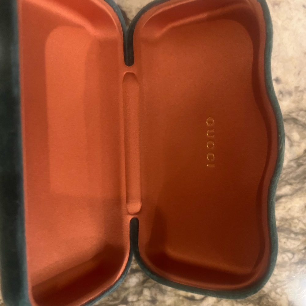 Gucci Green Velvet Eyewear Case